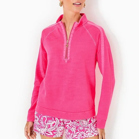 Lilly Pulitzer ASHLEE PULLOVER In PASSION FRUIT PINK 💗 - Picture 12 of 12